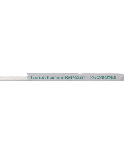 Ống Hút Jumbo Có Bọc Eco Products 24.1cm - PLA, Trong Suốt (EP-ST990)