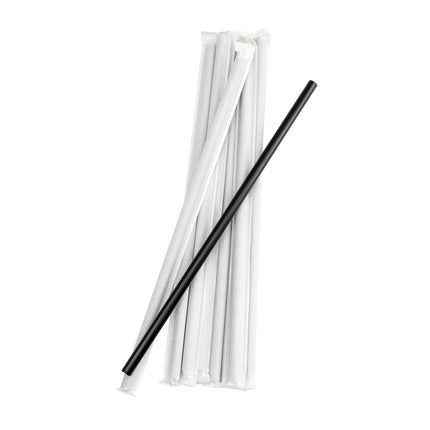 Ống Hút Khổng Lồ Có Bọc D&W Fine Pack 26 cm - Polypropylene, Màu Đen (DSTGW4-300E)