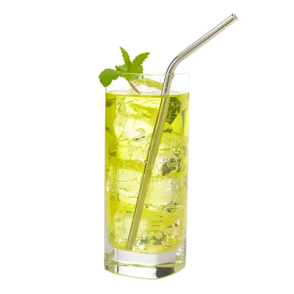 Ống Hút Kim Loại Cong Barfly 21.6 cm - Thép Không Gỉ, Bề Mặt Gương (M37111)