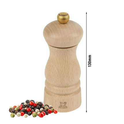 PEUGEOT | Clermont Pepper Mill – 13 cm height - beech wood - natural