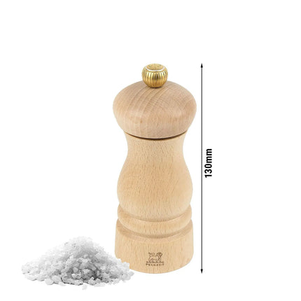 PEUGEOT | Clermont Salt Mill – 13 cm height - beech wood - natural - hardened steel salt mechanism