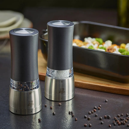 PEUGEOT | DAMAN - Electric pepper mill - Stainless steel/acrylic - Height: 160mm