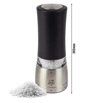 PEUGEOT | DAMAN - Electric Salt Mill - Stainless steel/acrylic - Height: 160mm