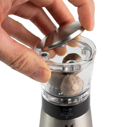 PEUGEOT | DAMAN - Nutmeg mill - Stainless steel/acrylic - Height: 150mm