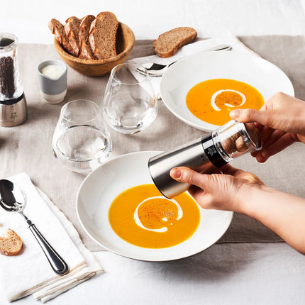 PEUGEOT | DAMAN - Nutmeg mill - Stainless steel/acrylic - Height: 150mm