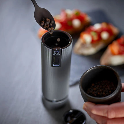 PEUGEOT | LINE - Electric Salt- & Pepper Mills - Aluminum - Height: 150mm