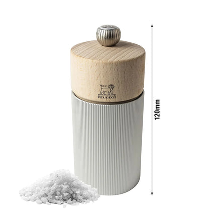 PEUGEOT | LINE - Salt mill - Aluminum/Natural - Height: 120mm