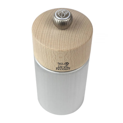 PEUGEOT | LINE - Salt mill - Aluminum/Natural - Height: 120mm