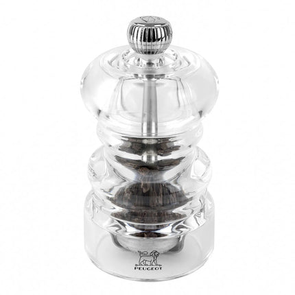 PEUGEOT | NANCY Pepper Mill Grinder – Acrylic - 9 cm - 2-Stage SS Mechanism