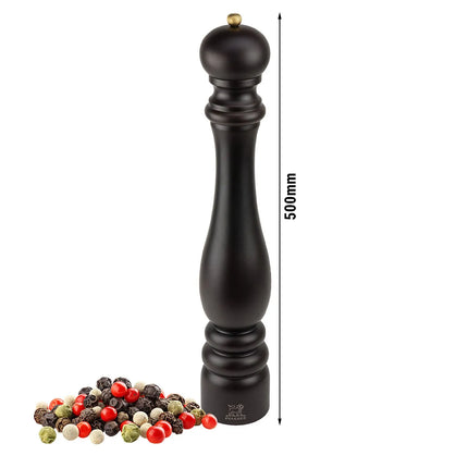 PEUGEOT | Pepper Mill Paris – Beechwood, Chocolate – Manual, Adjustable Grind – 50 cm