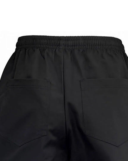 Quần Đầu Bếp Newbury Winco UNF-2KXL Lưng Thun Kèm Dây Rút Vải Poly/Cotton Màu Đen Cỡ X-Large