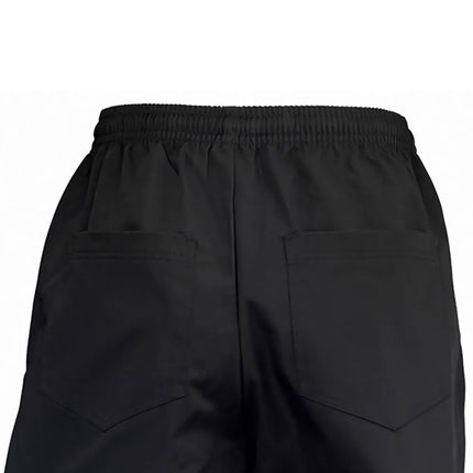 Quần Đầu Bếp Newbury Winco UNF-2KXL Lưng Thun Kèm Dây Rút Vải Poly/Cotton Màu Đen Cỡ X-Large
