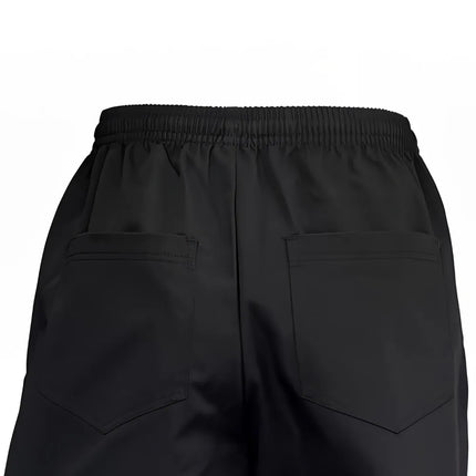 Quần Đầu Bếp Newbury Winco UNF-2KXXL Lưng Thun Kèm Dây Rút Vải Poly/Cotton Màu Đen Cỡ 2X