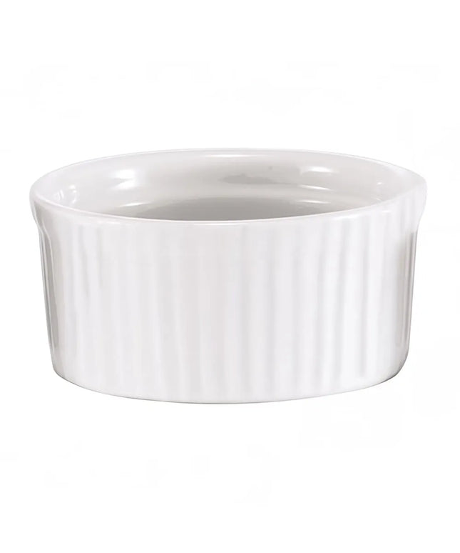 Ramekin Browne 564021W Gốm Có Gân Trắng 150 ml