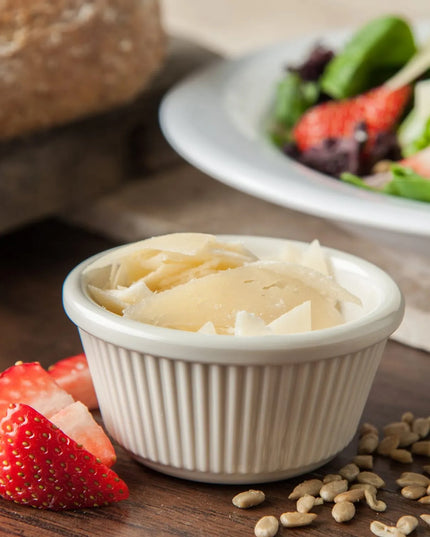 Ramekin Carlisle S282-842 Melamine Có Gân Màu Bone 90 ml (12 Cái/Hộp)