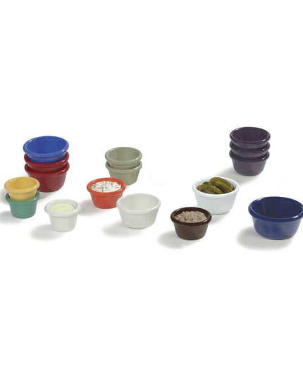Ramekin Carlisle S282-842 Melamine Có Gân Màu Bone 90 ml (12 Cái/Hộp)