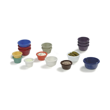Ramekin Carlisle S282-842 Melamine Có Gân Màu Bone 90 ml (12 Cái/Hộp)