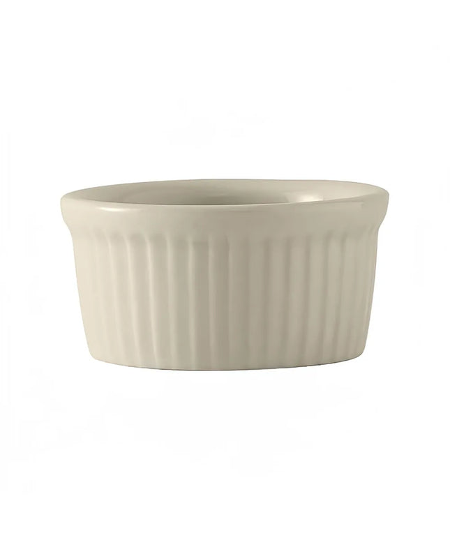 Ramekin Có Gân Tuxton BEX-0452 Gốm Trắng American White 135 ml