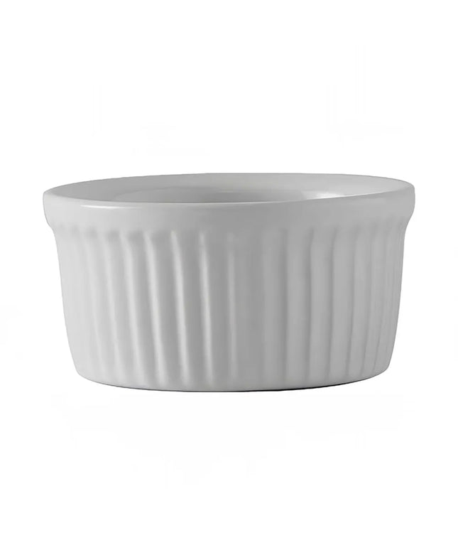 Ramekin Có Gân Tuxton BWX-0452 Gốm Trắng 135 ml