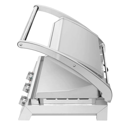 ROBAND | Commercial Contact Grill - Heavy Duty Panini Press PREMIUM – 375×275 mm – 2.25 kW – Ribbed Top & Smooth Bottom Plates