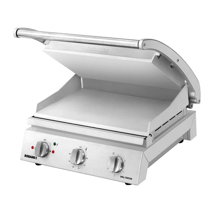 ROBAND | Commercial Contact Grill - Heavy Duty Panini Press PREMIUM – 375×275 mm – 2.25 kW – Smooth Top & Bottom Plates