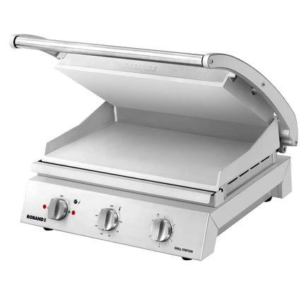 ROBAND | Commercial Contact Grill - Heavy Duty Panini Press PREMIUM – 560×275 mm – 3.12 kW – Smooth Top & Bottom Plates