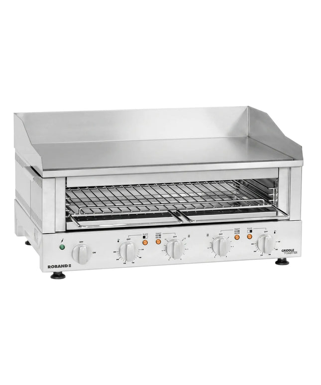ROBAND | Electric Griddle Toaster & Salamander Grill - 700 mm - 5.9 kW 400V - 2-Zone - 80-280 °C