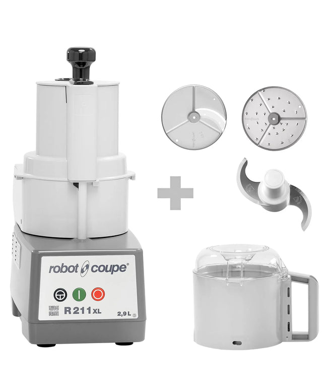 ROBOT COUPE R 211 XL - multifunction food processor / vegetable cutter / cutter - 2.9 litres - 550 W - 1500 rpm - side discharge