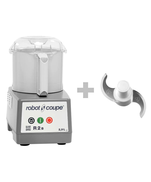 ROBOT COUPE R 2B - tabletop cutter / hummus cutter - 2.9 litres - 550 W - 1500 rpm