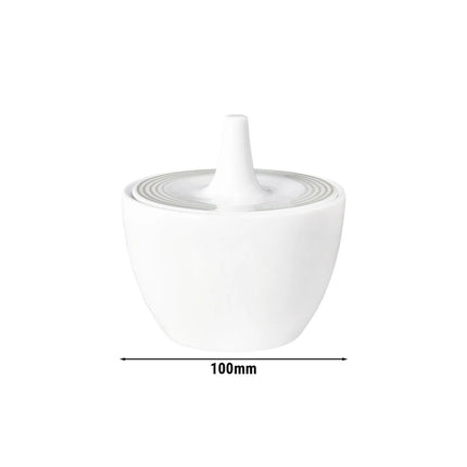 SELTMANN WEIDEN | Blues Sugar Bowl with Lid – Pearl Grey – 270 ml – Porcelain