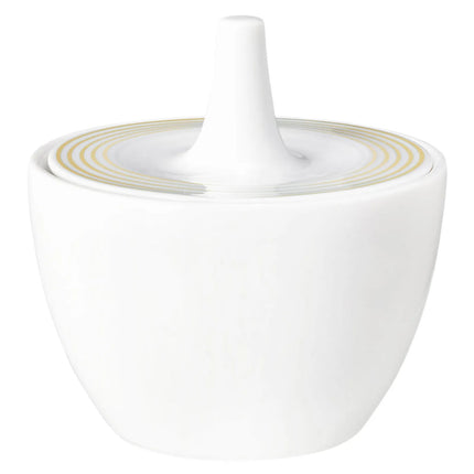 SELTMANN WEIDEN | Blues Sugar Bowl with Lid – Sand Beige – 270 ml – Porcelain