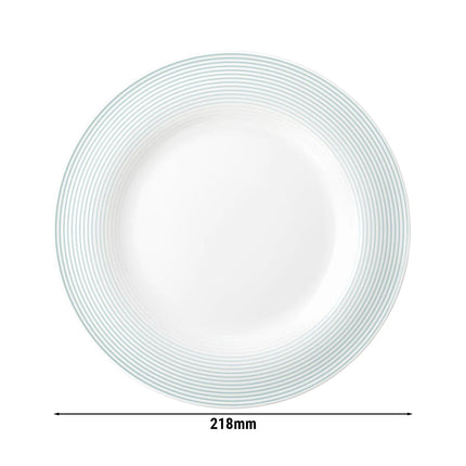 SELTMANN WEIDEN | Flat Porcelain Dinner Plate Ø 215 mm – Arctic Blue – High-Gloss