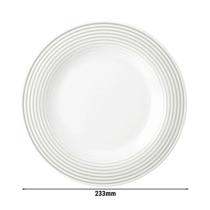 SELTMANN WEIDEN | Flat Porcelain Dinner Plate Ø 230 mm – Pearl Grey