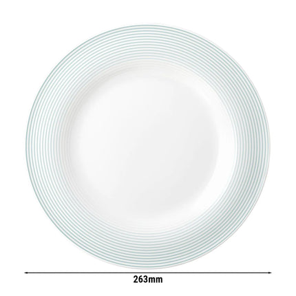 SELTMANN WEIDEN | Flat Porcelain Dinner Plate Ø 260 mm – Arctic Blue – High-Gloss