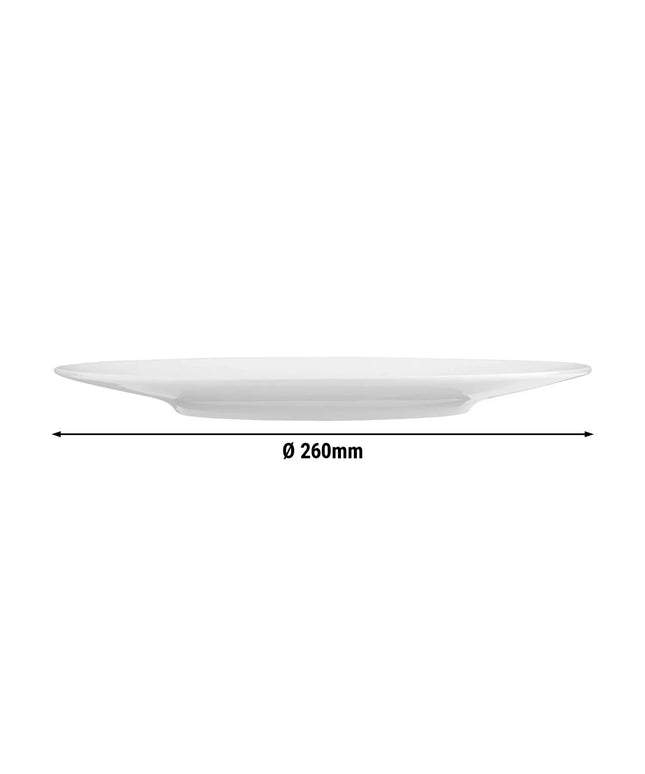 SELTMANN WEIDEN | Flat Porcelain Dinner Plate Ø 260 mm Coup Fine Dining – White