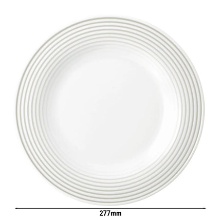 SELTMANN WEIDEN | Flat Porcelain Dinner Plate Ø 280 mm Blues – Pearl Grey