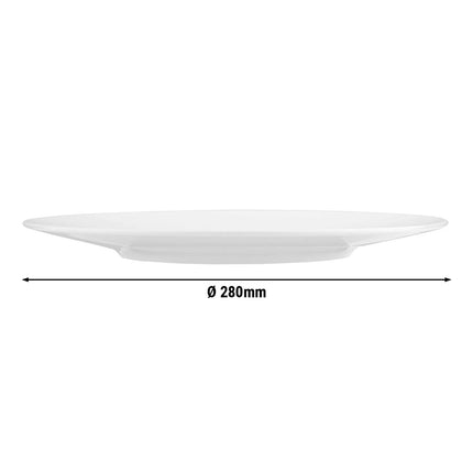 SELTMANN WEIDEN | Flat Porcelain Dinner Plate Ø 280 mm Coup Fine Dining – White