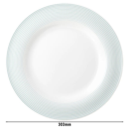 SELTMANN WEIDEN | Flat Porcelain Dinner Plate Ø 300 mm – Arctic Blue – High-Gloss