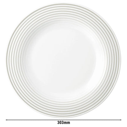 SELTMANN WEIDEN | Flat Porcelain Dinner Plate Ø 300 mm – Pearl Grey
