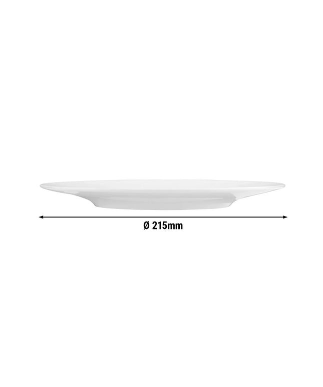 SELTMANN WEIDEN | Flat Porcelain Plate Ø 215 mm Coup Fine Dining – White