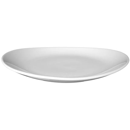 SELTMANN WEIDEN | Oval Flat Porcelain Plate 269 x 246 mm Meran Steak & More – White, Stackable, Easy-Clean