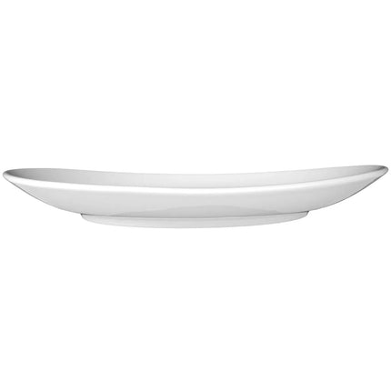 SELTMANN WEIDEN | Oval Flat Porcelain Plate 269 x 246 mm Meran Steak & More – White, Stackable, Easy-Clean