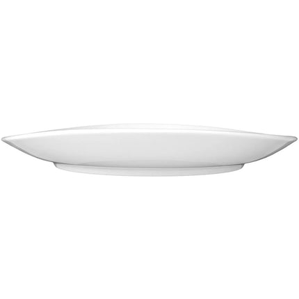 SELTMANN WEIDEN | Oval Flat Porcelain Plate 269 x 246 mm Meran Steak & More – White, Stackable, Easy-Clean