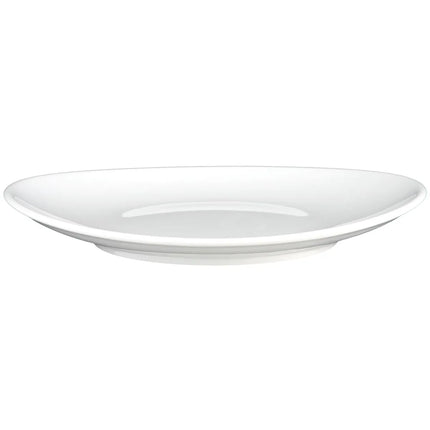 SELTMANN WEIDEN | Oval Porcelain Plate 210 x 192 mm Meran Steak & More – White, Stackable