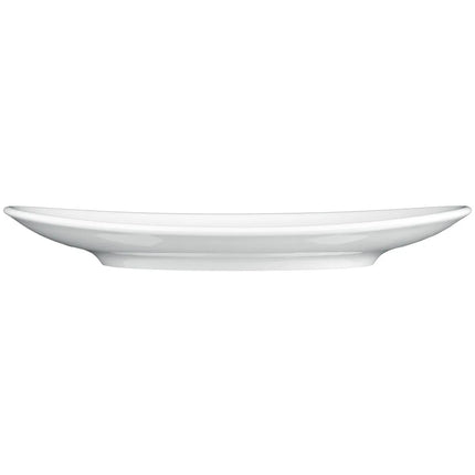 SELTMANN WEIDEN | Oval Porcelain Plate 210 x 192 mm Meran Steak & More – White, Stackable