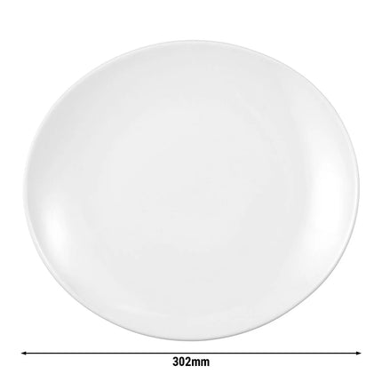 SELTMANN WEIDEN | Oval Porcelain Plate 302 x 277 mm Meran Steak & More – White
