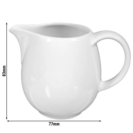 SELTMANN WEIDEN | Porcelain Milk Jug – 230 ml - White - Meran Basic - High-Gloss - Extra-Robust