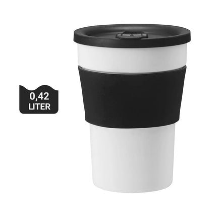 SELTMANN WEIDEN | Reusable Coffee To-Go Cup – White - 420 ml