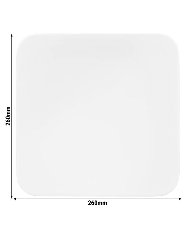 SELTMANN WEIDEN | Square Porcelain Plate 260 x 260 mm Coup Fine Dining – White