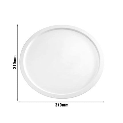 Serving Tray - GGM Gastro PURE - Melamine - Ø310mm - Height: 30mm - White